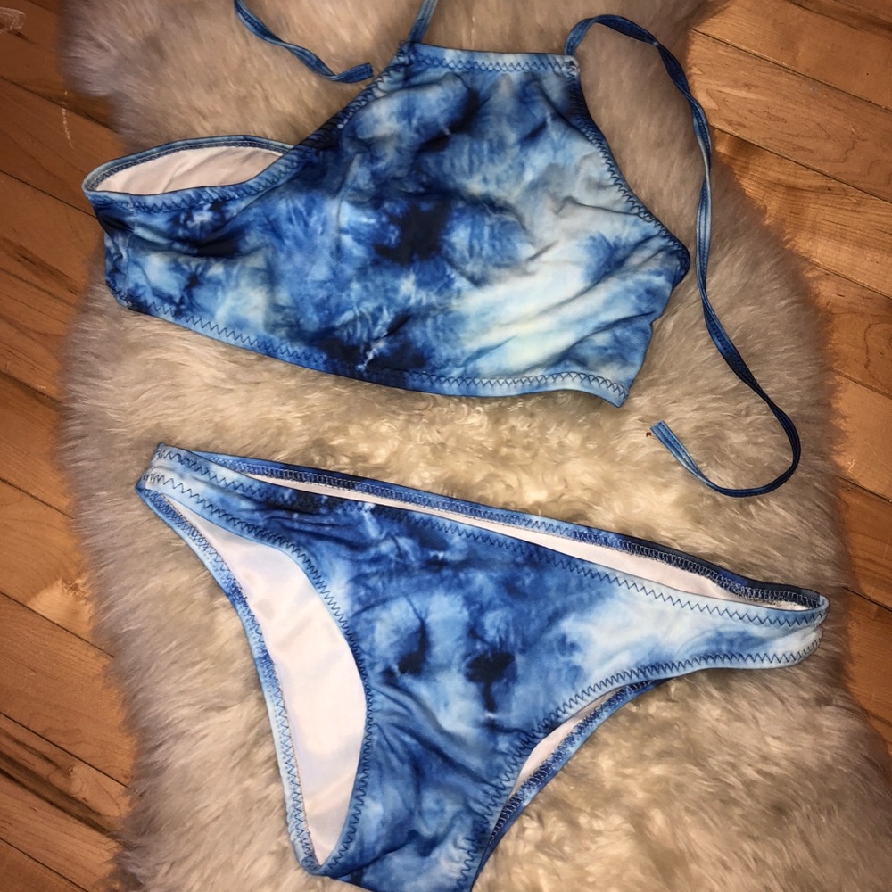 Halter top bathing suit